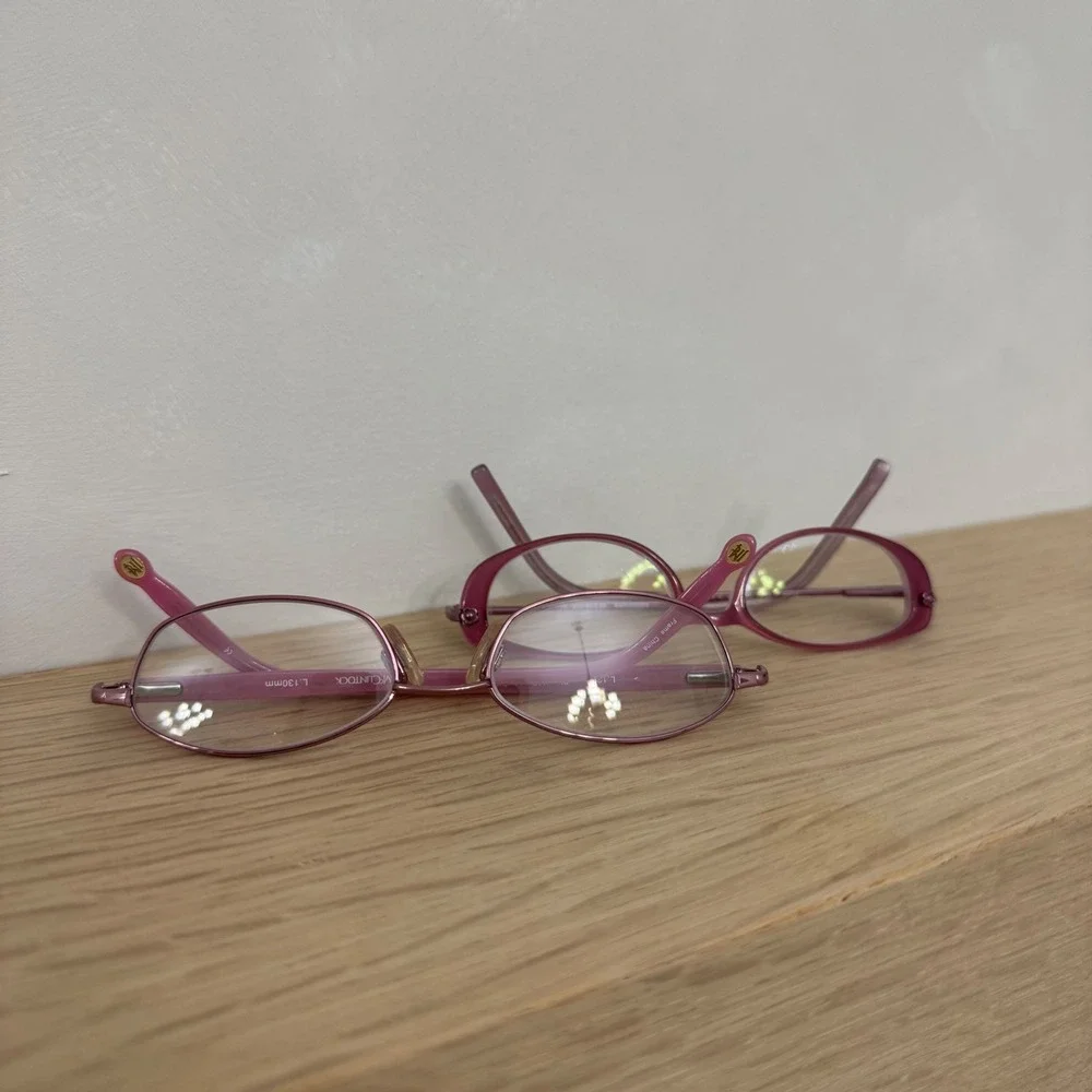 Jessica Mcclintock kids‎ vision glasses pink 130mm RL Kenmark Set Of 2